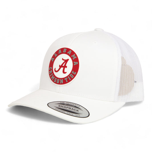 Alabama Crimson Tide 3D YP Snapback Trucker Hat- White