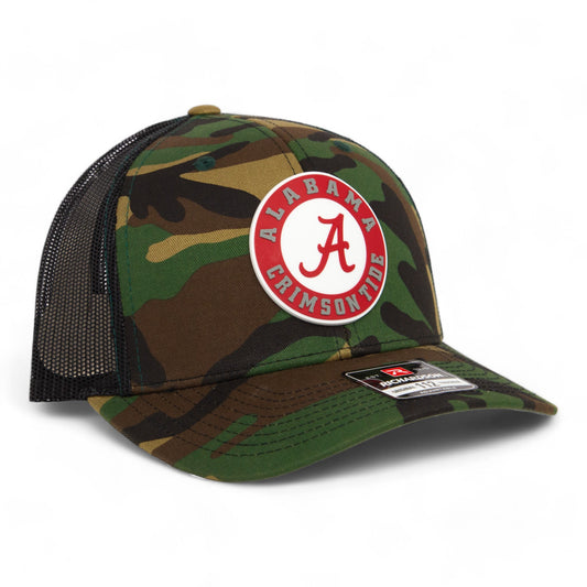 Alabama Crimson Tide 3D Snapback Trucker Hat- Army Camo/ Black