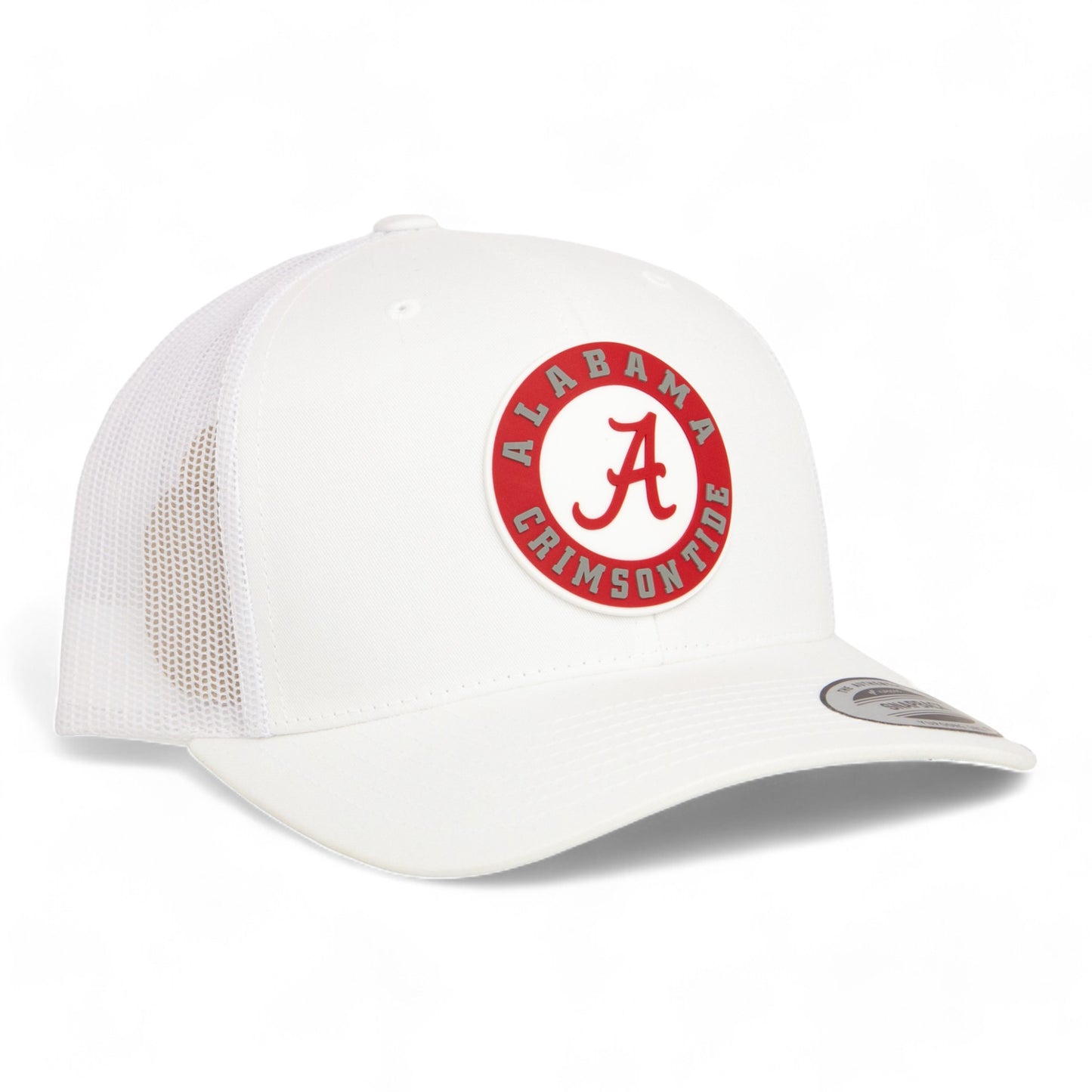 Alabama Crimson Tide 3D YP Snapback Trucker Hat- White