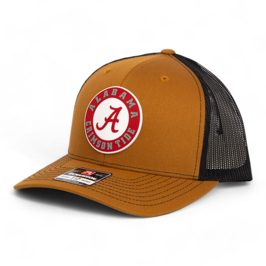 Alabama Crimson Tide 3D Snapback Trucker Hat- Caramel/ Black