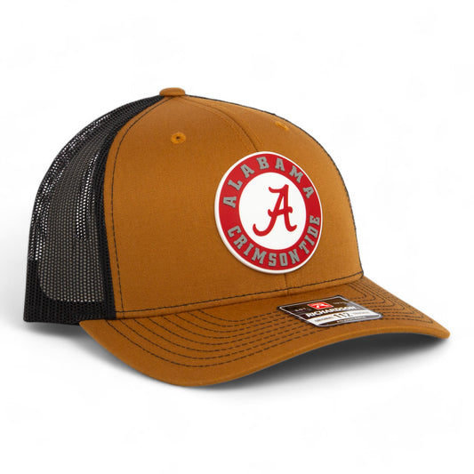 Alabama Crimson Tide 3D Snapback Trucker Hat- Caramel/ Black