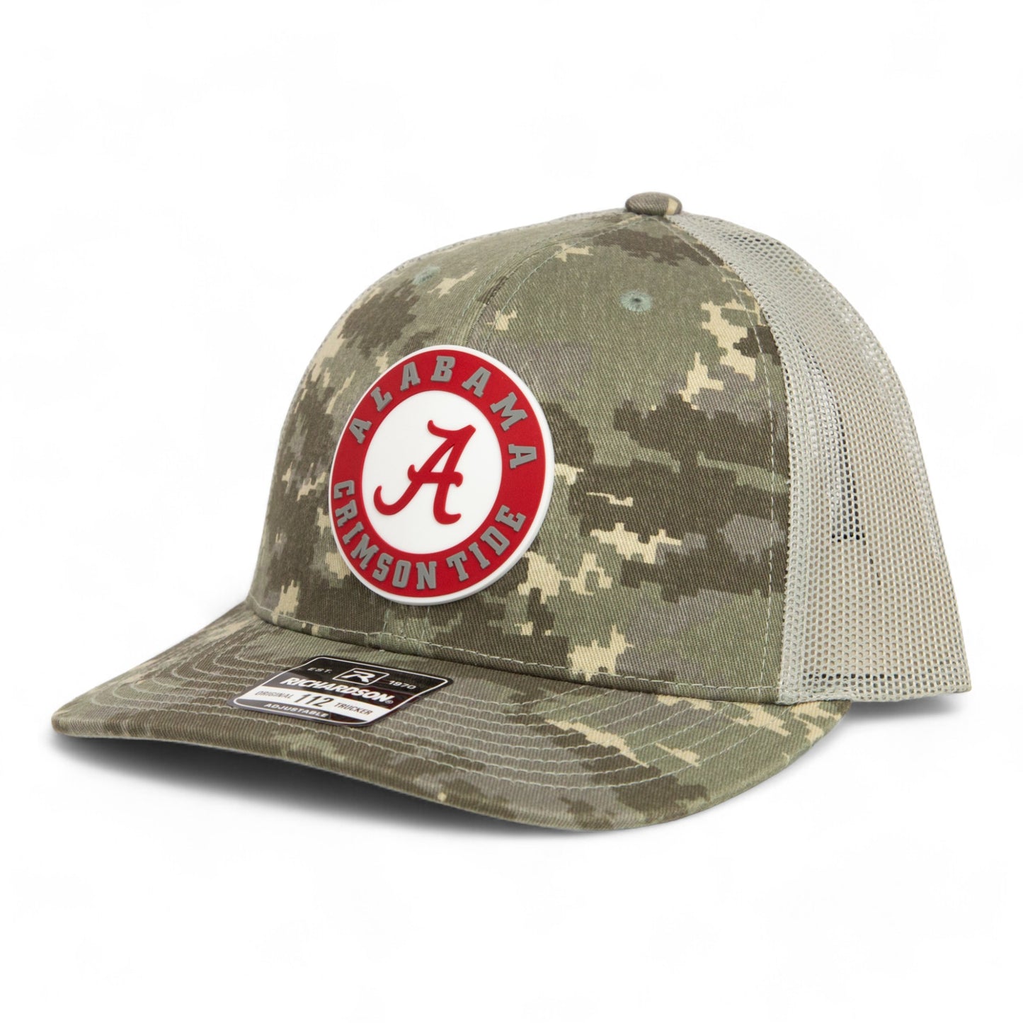 Alabama Crimson Tide 3D Snapback Trucker Hat- Military Digital Camo