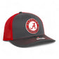 Alabama Crimson Tide 3D Snapback Trucker Hat- Charcoal/ Red