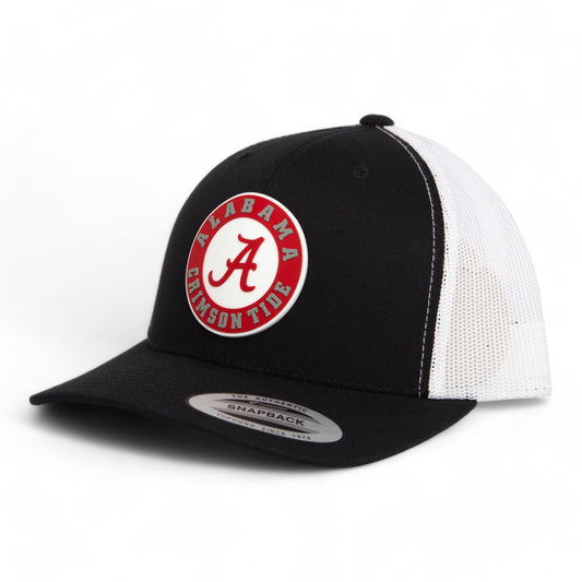 Alabama Crimson Tide 3D YP Snapback Trucker Hat- Black/ White