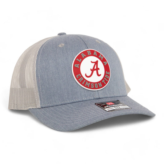 Alabama Crimson Tide 3D Snapback Trucker Hat- Heather Grey/ Light Grey