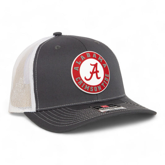 Alabama Crimson Tide 3D Snapback Trucker Hat- Charcoal/ White