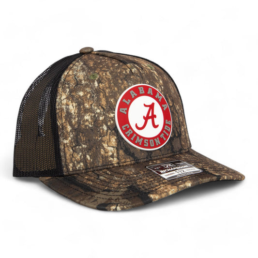 Alabama Crimson Tide 3D Snapback Trucker Hat- Realtree Timber/ Black