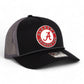 Alabama Crimson Tide 3D Snapback Trucker Rope Hat- Black/ Charcoal