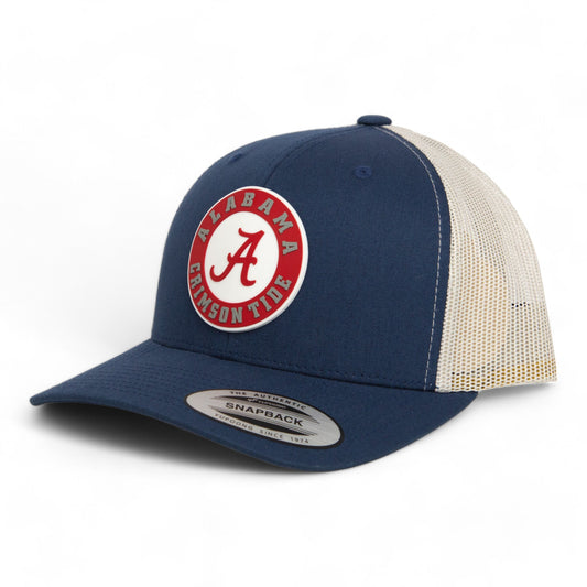 Alabama Crimson Tide 3D YP Snapback Trucker Hat- Navy/ Silver