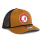 Alabama Crimson Tide 3D Snapback Trucker Rope Hat- Caramel/ Black