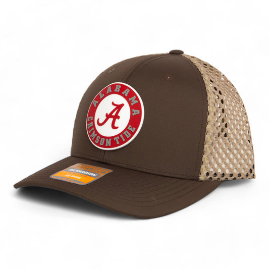 Alabama Crimson Tide 3D Snapback Tilikum Trucker Hat- Brown/ Tan