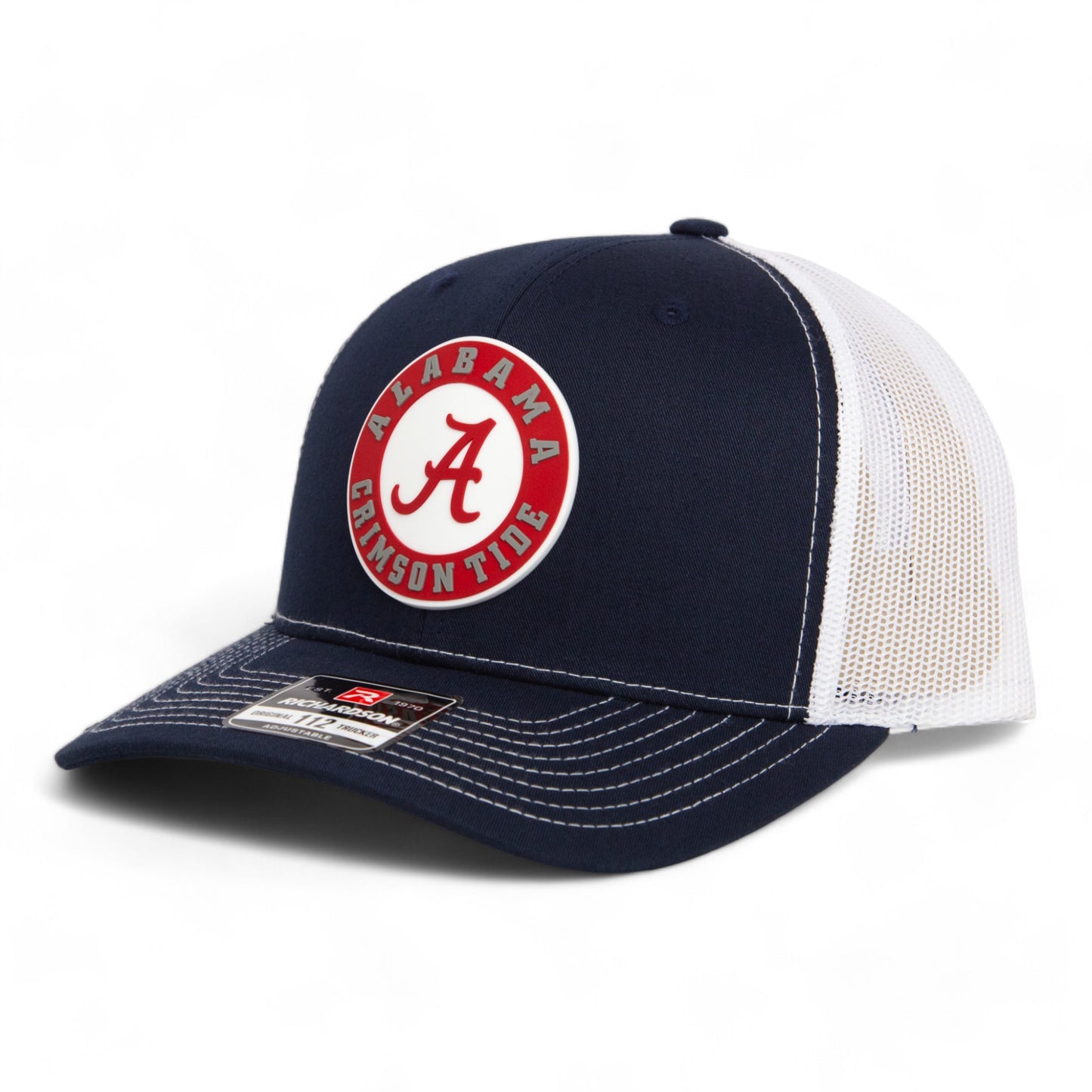 Alabama Crimson Tide 3D Snapback Trucker Hat- Navy/ White