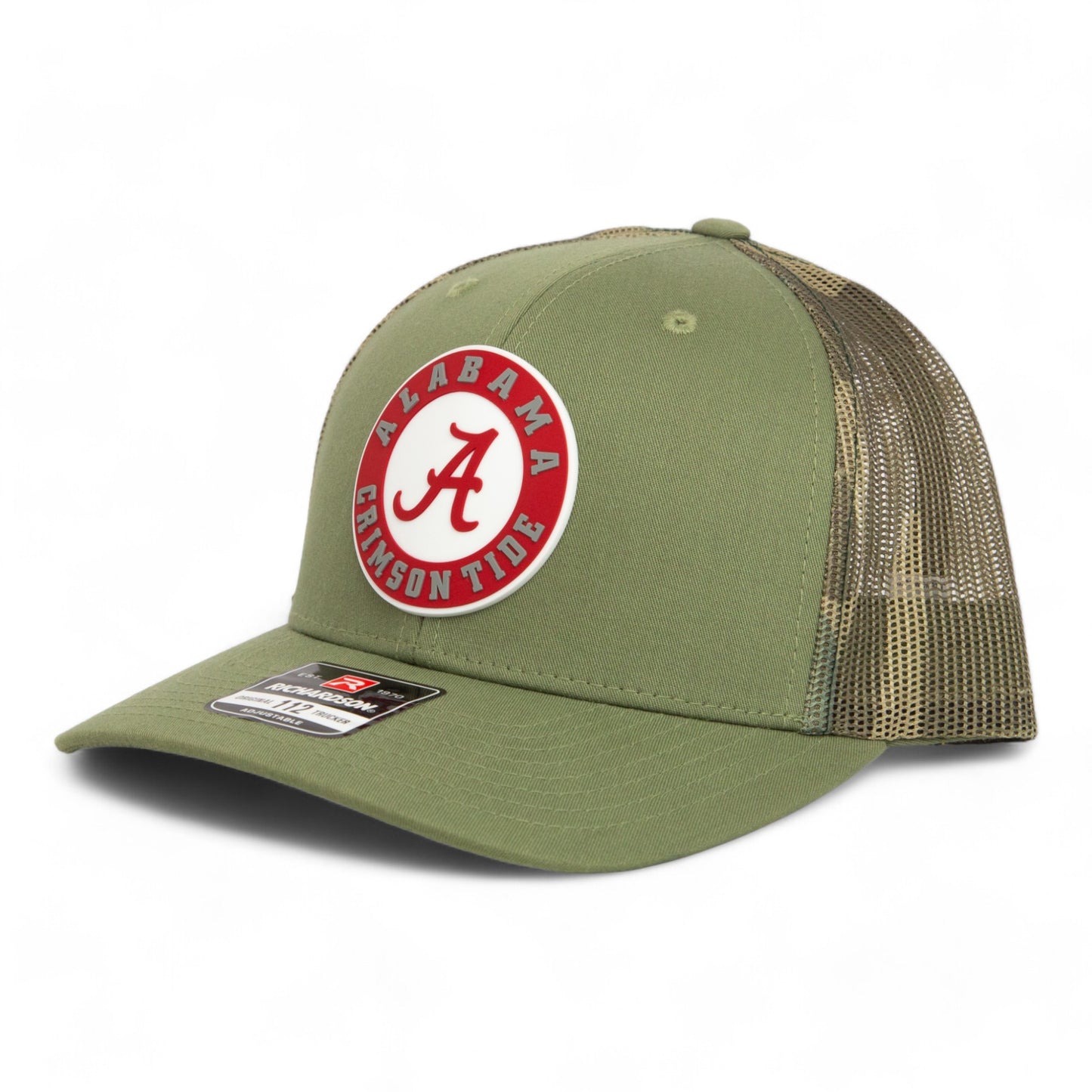 Alabama Crimson Tide 3D Snapback Trucker Hat- Loden/ Green Camo