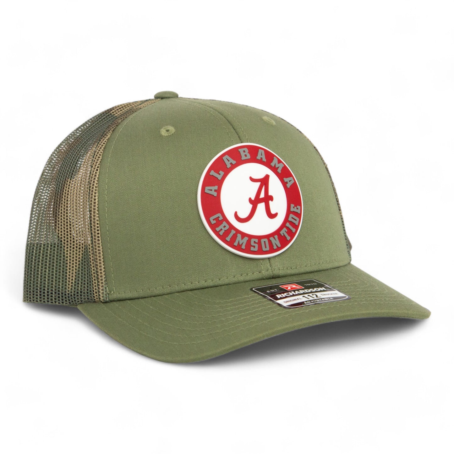 Alabama Crimson Tide 3D Snapback Trucker Hat- Loden/ Green Camo