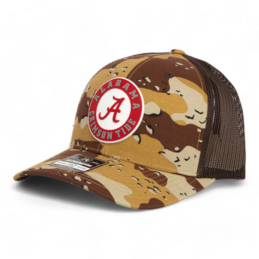 Alabama Crimson Tide 3D Snapback Trucker Hat- Desert Camo/ Brown