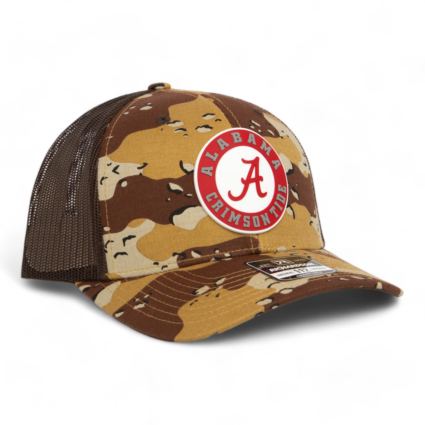 Alabama Crimson Tide 3D Snapback Trucker Hat- Desert Camo/ Brown