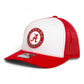 Alabama Crimson Tide 3D Snapback Trucker Hat- White/ Red