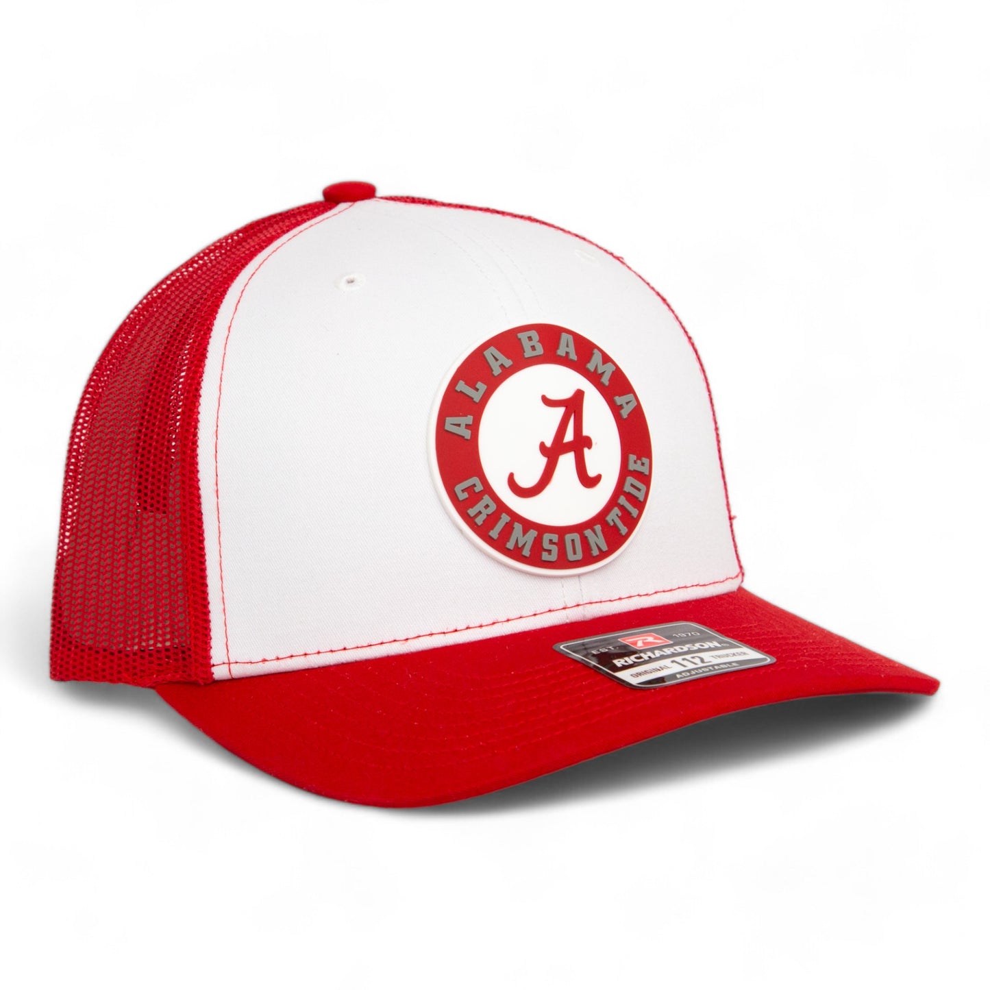 Alabama Crimson Tide 3D Snapback Trucker Hat- White/ Red