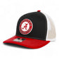 Alabama Crimson Tide 3D Snapback Trucker Hat- Black/ White/ Red