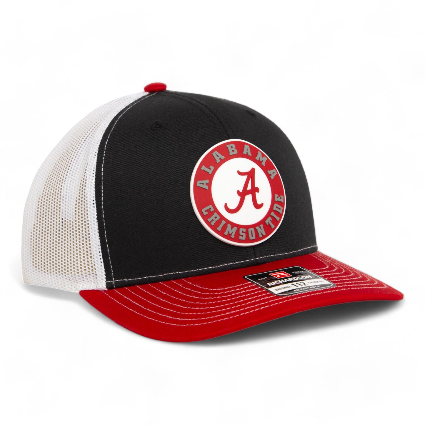 Alabama Crimson Tide 3D Snapback Trucker Hat- Black/ White/ Red