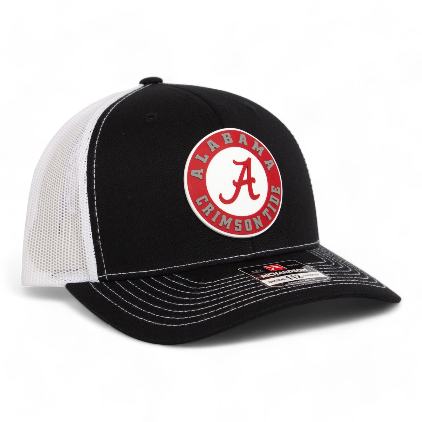 Alabama Crimson Tide 3D Snapback Trucker Hat- Black/ White