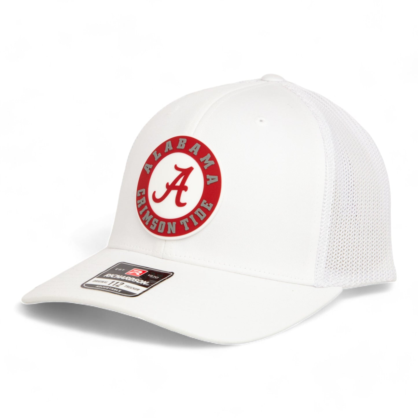 Alabama Crimson Tide 3D Snapback Trucker Hat- White