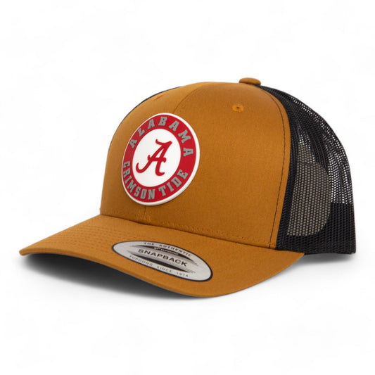 Alabama Crimson Tide 3D YP Snapback Trucker Hat- Caramel/ Black