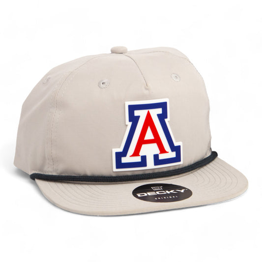 Arizona Wildcats 3D Classic Rope Hat- Grey/ Charcoal