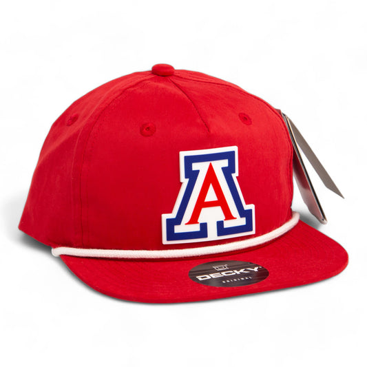 Arizona Wildcats 3D Classic Rope Hat- Red/ White