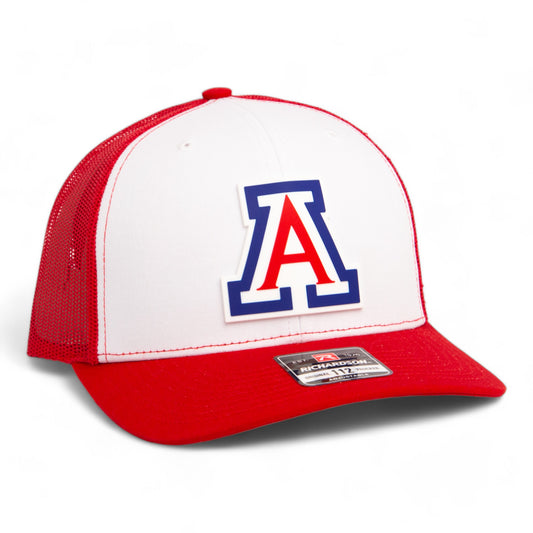 Arizona Wildcats 3D Snapback Trucker Hat- White/ Red