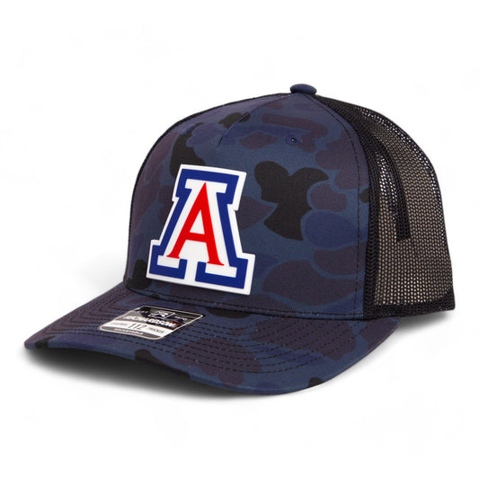 Arizona Wildcats 3D Snapback Trucker Hat- Admiral Duck Camo/ Black