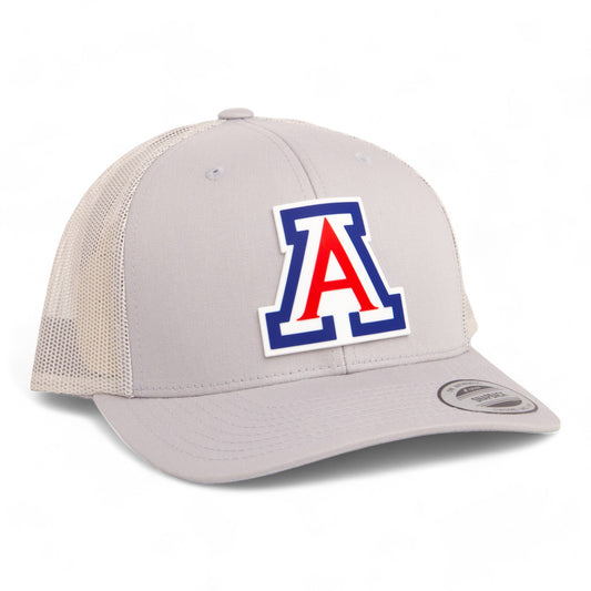 Arizona Wildcats 3D YP Snapback Trucker Hat- Silver