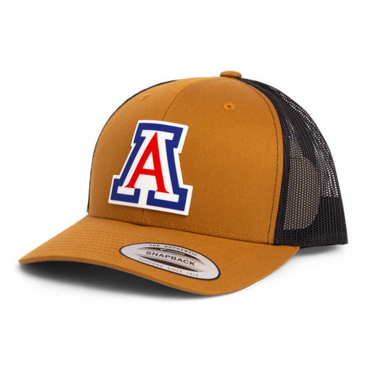 Arizona Wildcats 3D YP Snapback Trucker Hat- Caramel/ Black