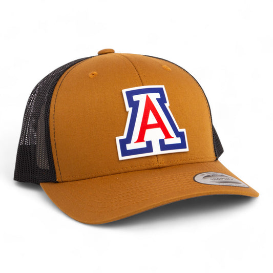 Arizona Wildcats 3D YP Snapback Trucker Hat- Caramel/ Black