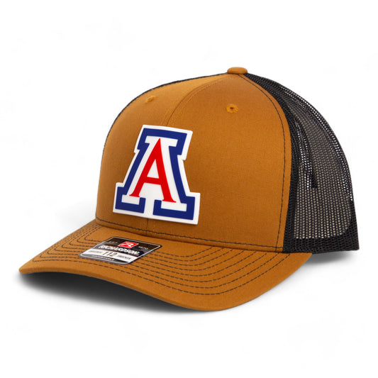 Arizona Wildcats 3D Snapback Trucker Hat- Caramel/ Black