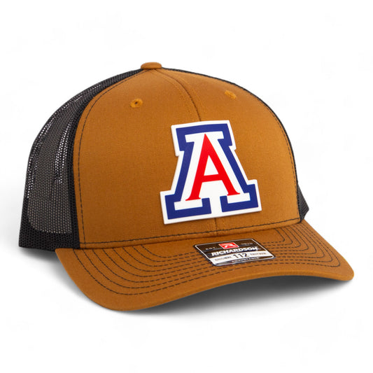 Arizona Wildcats 3D Snapback Trucker Hat- Caramel/ Black