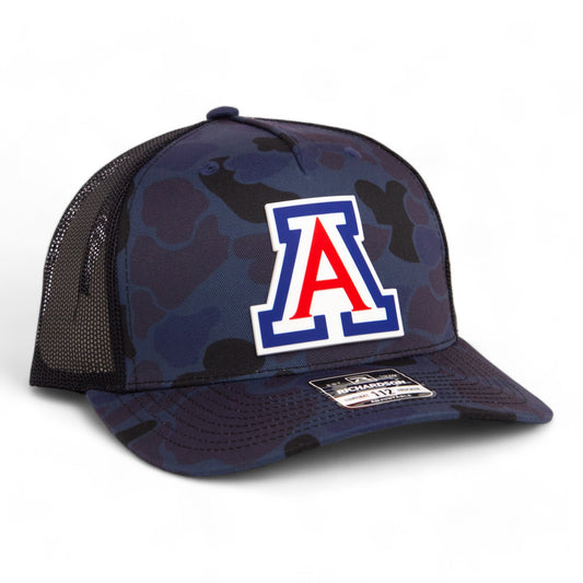 Arizona Wildcats 3D Snapback Trucker Hat- Admiral Duck Camo/ Black