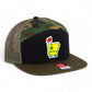 Arkansas Masters Golf 3D Snapback Seven-Panel Flat Bill Trucker Hat- Black/ Camo/ Loden