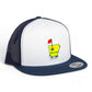 Arkansas Masters Golf 3D YP Snapback Flat Bill Trucker Hat- White/ Navy