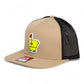 Arkansas Masters Golf 3D Wool Blend Flat Bill Hat- Tan/ Black