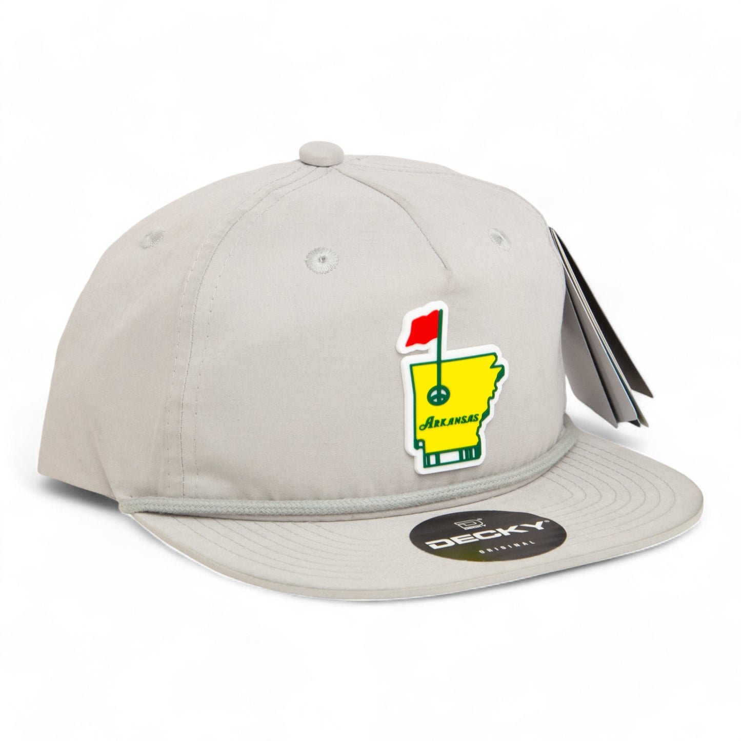 Arkansas Masters Golf 3D Classic Rope Hat- Grey