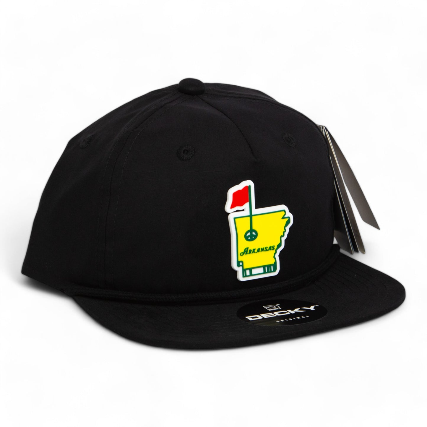 Arkansas Masters Golf 3D Classic Rope Hat- Black