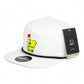 Arkansas Masters Golf 3D Perforated Rope Hat- White/ Black