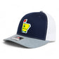 Arkansas Masters Golf 3D Snapback Trucker Hat- Navy/ White/ Heather Grey