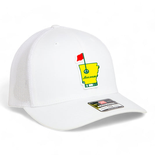 Arkansas Masters Golf 3D Snapback Trucker Hat- White