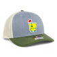 Arkansas Masters Golf 3D Snapback Trucker Hat- Heather Grey/ Birch/ Olive