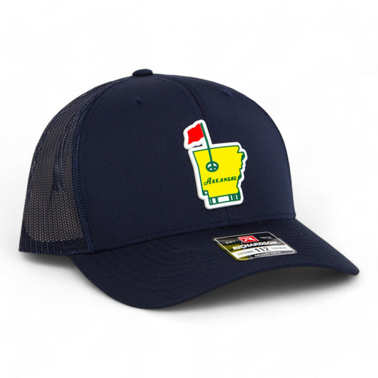 Arkansas Masters Golf 3D Snapback Trucker Hat- Navy