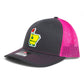 Arkansas Masters Golf 3D Snapback Trucker Hat- Charcoal/ Hot Pink