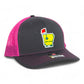 Arkansas Masters Golf 3D Snapback Trucker Hat- Charcoal/ Hot Pink