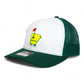 Arkansas Masters Golf 3D Snapback Trucker Hat- White/ Dark Green